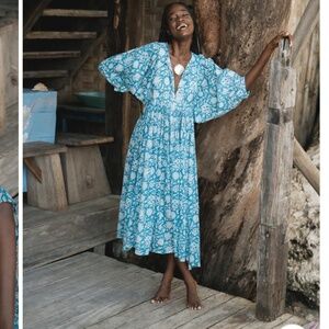 NWT Daughters of India Kyra Midi Ocean Blue